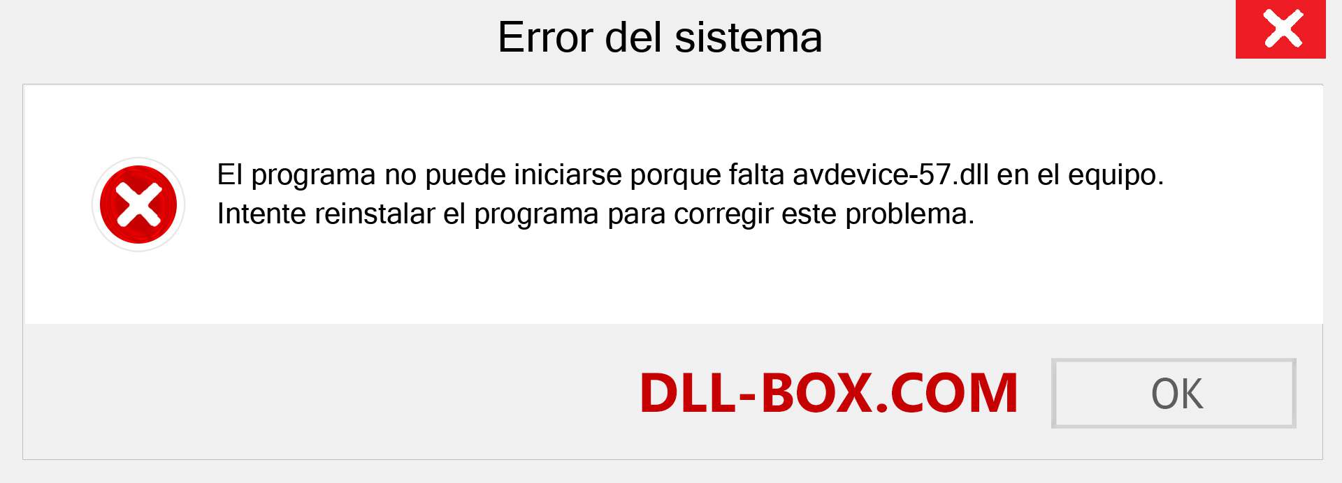 ¿Falta el archivo avdevice-57.dll ?. Descargar para Windows 7, 8, 10 - Corregir avdevice-57 dll Missing Error en Windows, fotos, imágenes